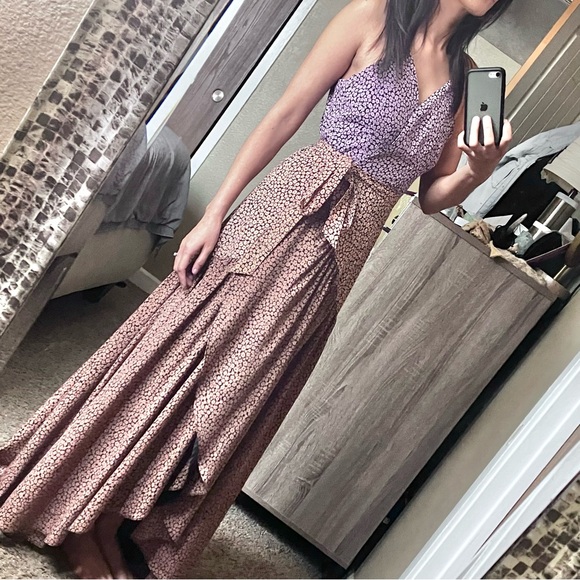 Hutch Anthropologie Elma high low wrap dress - Picture 2 of 3